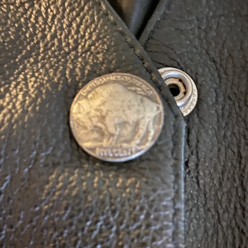 Leather Harley Style Vest. FIRST Mfg. Medium​​​​​​​​​ - Picture 3 of 7